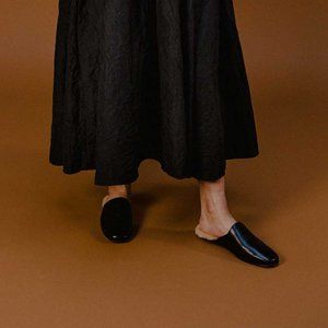 NEW Stine Goya Black Samiga Loafer Slippers